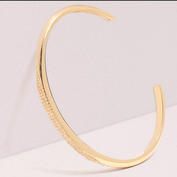 🆕️KATE SPADE Raise the Bar PAVE Crystal Cuff Bangle Bracelet - Picture 9 of 9